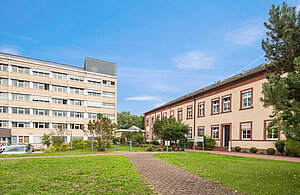 Außenaufnahme des Klinikums Main-Spessart in Lohr